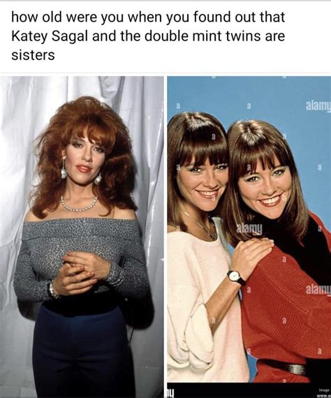 doublemint twins now|katey sagal twin sisters now.